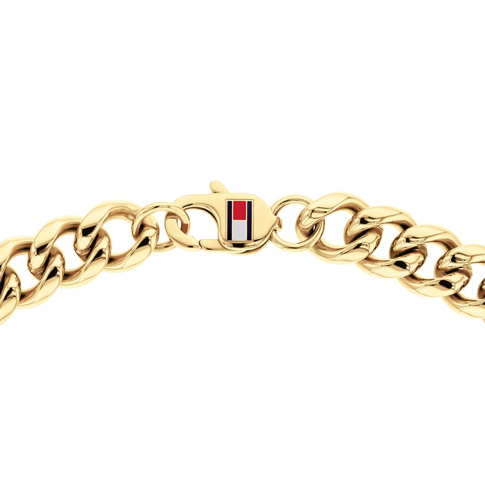 Tommy Hilfiger Biżuteria męski łańcuszek naszyjnik z żółtego złota - 2790605, Jeden rozmiar, Stal nierdzewna, Bez kamieni szlachetnych
