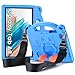 DUZZONA Kinder Hülle für Samsung Galaxy Tab A8 10.5 Inch 2021(SM-X200/X205),Eva Leicht Stoßfest Tab A8 Case mit Kinder Griff und Schultergurt, für Galaxy Tab A8 10,5 Zoll 2021,Blau