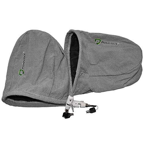 New & Improved ProKevLock Vehicle Side Mirror Covers with Lock - Anti-Theft Mirror Cover with UHMWPE & HPPE Level V - Fits all Cars, SUVs, & Trucks - Protection from Ice & Bird Droppings