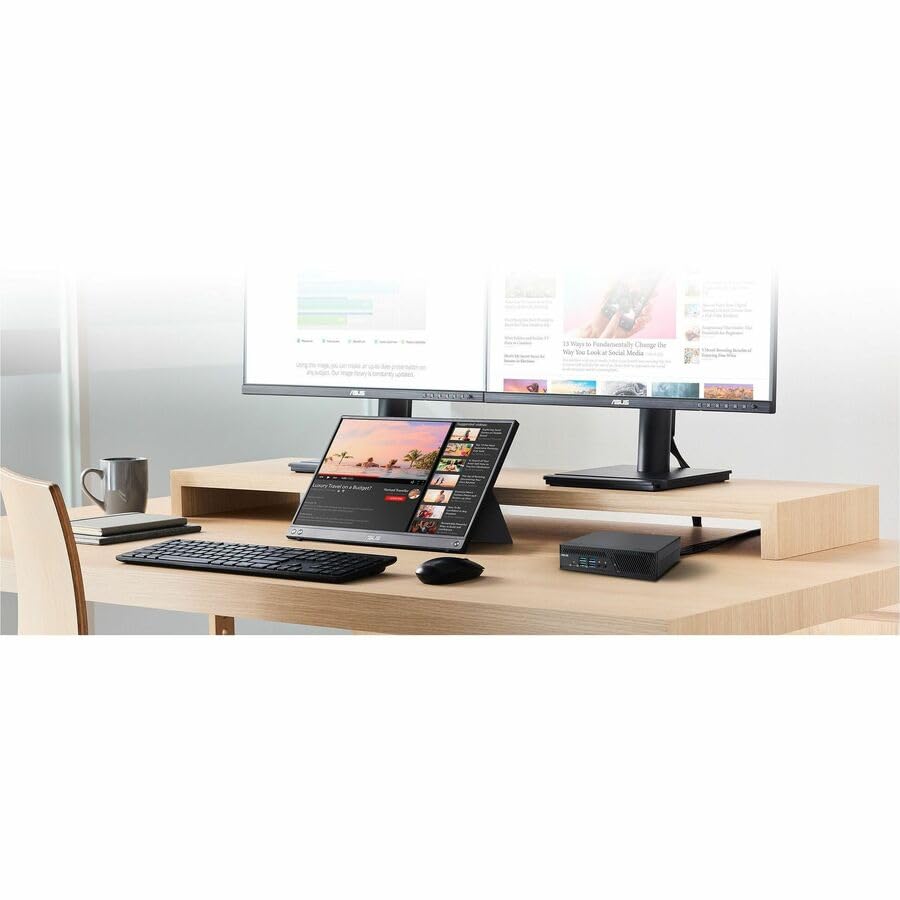 Image of ASUS PB64 Full System Mini PC with Intel Core Ultra 7 265, 16GB DDR5 RAM, 512GB SSD, Win 11 Pro, WiFi 7 & BT5.4, Toolless Chassis Access, USB-C, Hardware TPM, Control Center, VESA Mount Included