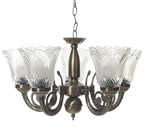 G Gojeeva5 Light Antique Chandeliers for Home Decor (Golden)