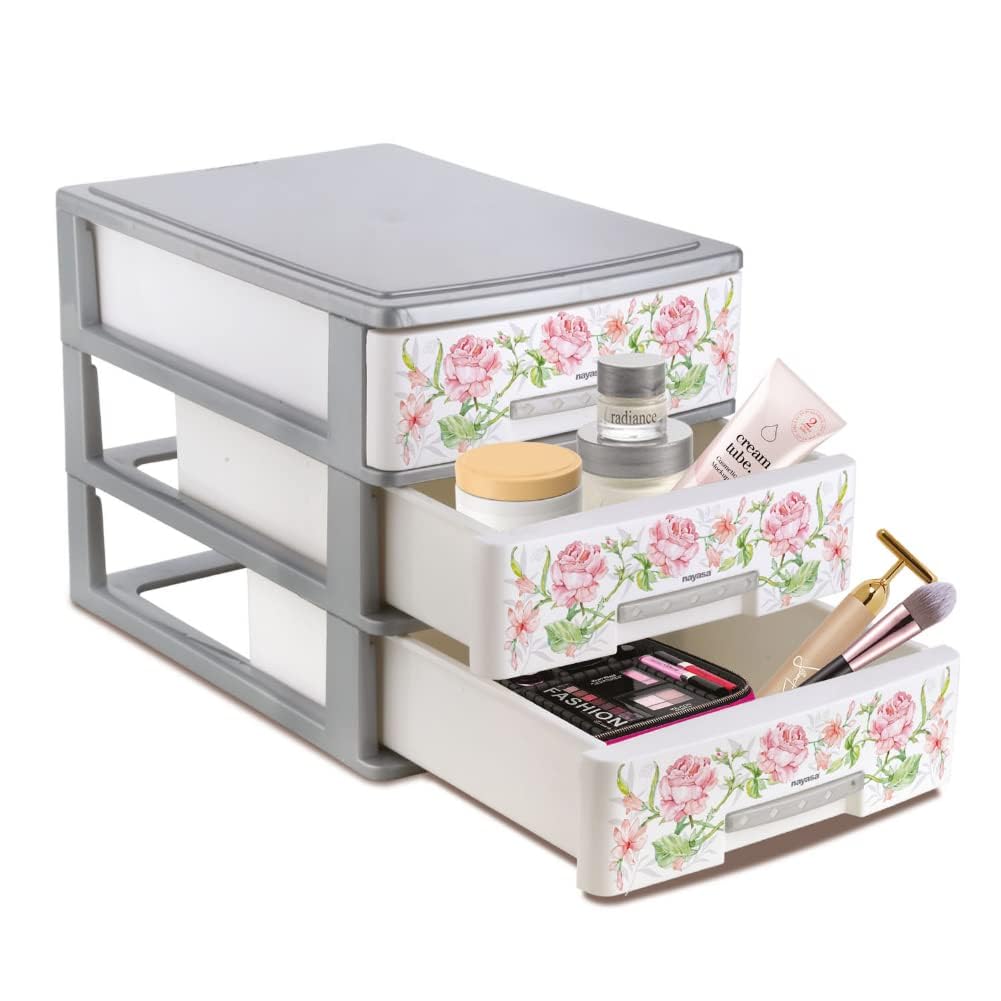 DOVEAZ Tuckins 3 Piece Drawer, Grey - Image 2 thumbnail