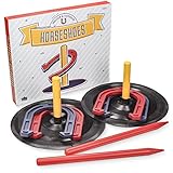 Crown Sporting Goods Deluxe Indoor and Outdoor Horseshoe Game Set
