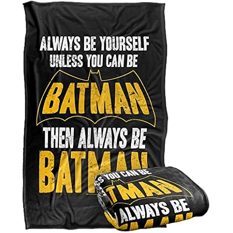 LOGOVISION Batman Be Batman Silky Touch Super Soft Throw Blanket 36" x 58" Cover