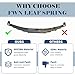 FWN Trailer Leaf Spring, 4 Leaf 2500lb Double Eye Trailer Axle Springs, 25-1/4