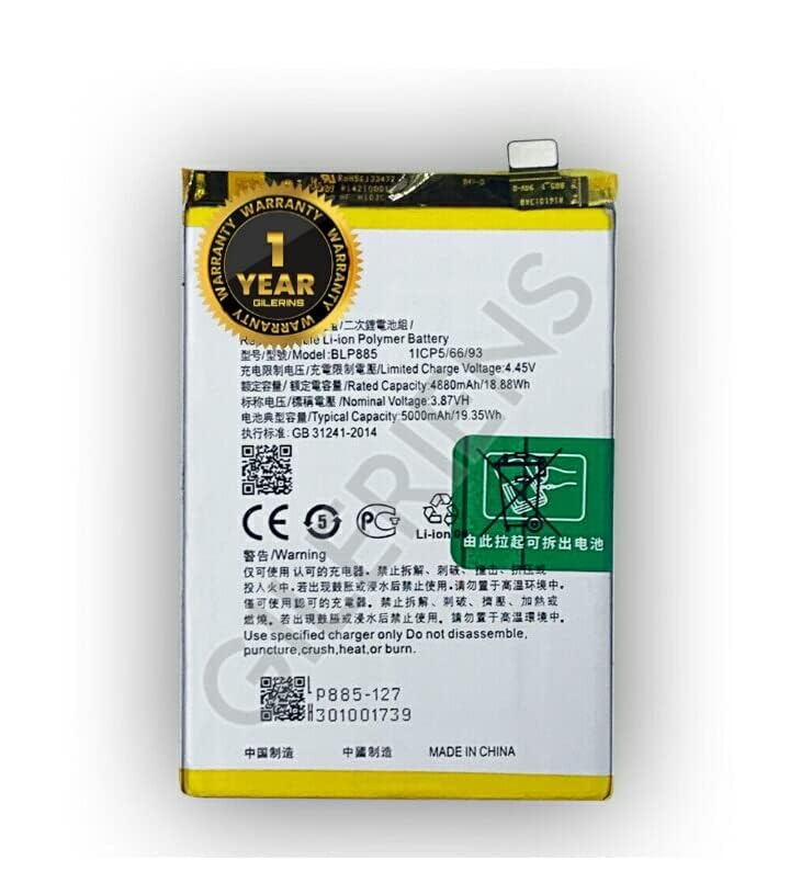 Image of Original BLP885 Battery for Oppo A76 CPH2375 Battery with 1 Year warrenty****(SEP0064)