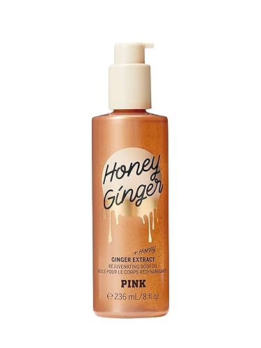 Victoria's Secret PinkHoney Ginger - Aceite corporal calmante para el cuidado corporal, 8 onzas (jengibre miel) Victoria's Secret PinkHoney Ginger - Aceite corporal calmante para el cuidado corporal, 8 onzas (jengibre miel)