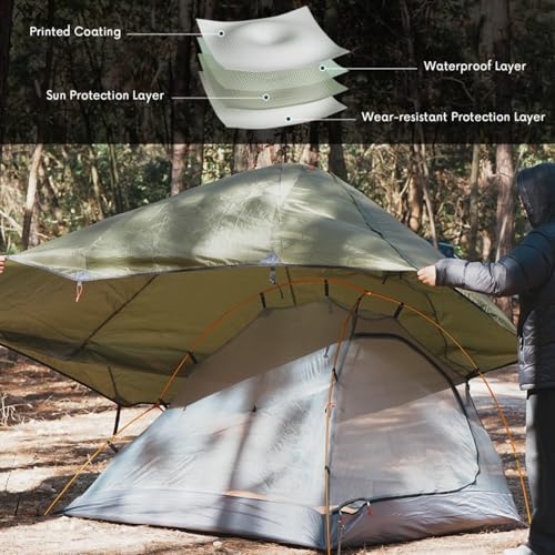 Carpa ultraligera impermeable 2 personas para camping miniatura 7