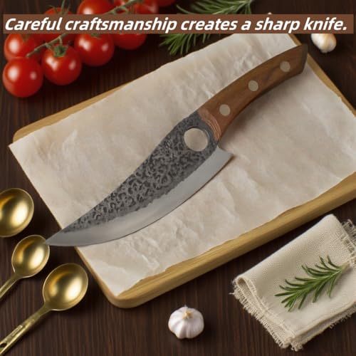 Sharp Boning Knife, Kitchen Knife for Meat Cutting, Fish Slicing, Poultry Boning All Purpose, Essential Tool for Home and Professional Meal Preparation - Image 4