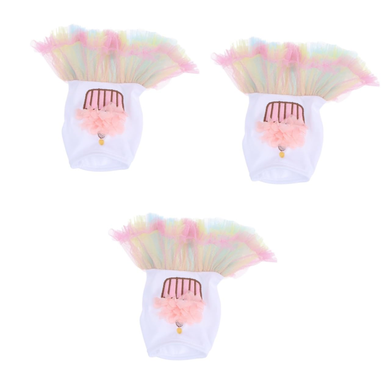 Jupe pour chien élastique et légère : lot de 3 vêtements d'été XS confortables