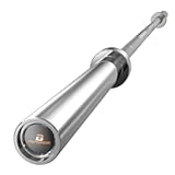 PAPABABE Olympic Barbell, 2-inch 45lb/35lb Weight Bar for Strength Training. 6.5ft/7ft Olympic Bar, 1000lb Plus Capacity, Chrome/Zinc Plating, knurled Grip for Bench Press Deadlift Squat