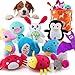 AWOOF 10 PCS Juguete para Perro Cute Juguetes Cachorro Juguetes Chirriantes para Perros Pequeños, Juguetes de Peluche para Perros con Sonido