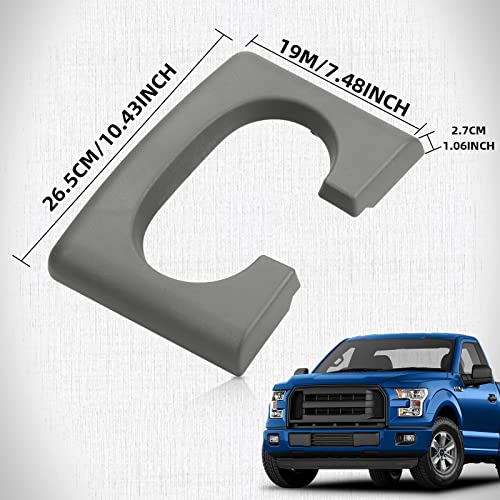 Center Console Cup Holder Replacement Pad Gray Compatible with Ford F150 2004-2014 Center Console Cup Holder Pad by Parfyter - Image 4