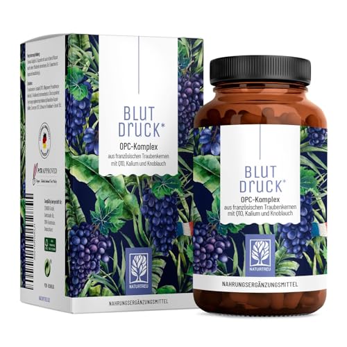 NATURTREU® OPC Traubenkernextrakt hochdosiert 900mg Extrakt mit Q10, Kalium & schwarzem Knoblauch - Französische Trauben vegan - 90 Traubenkernextrakt OPC Kapseln hochdosiert. NATURTREU® OPC Traubenkernextrakt hochdosiert 900mg Extrakt mit Q10, Kalium & schwarzem Knoblauch - Französische Trauben vegan - 90 Traubenkernextrakt OPC Kapseln hochdosiert.