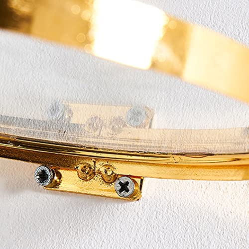 Areclern Glass Wall Shelf Modern Bookshelf Glass Wall Shelf Round Shape For Coffee Shop L #TOP3