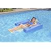 Poolmaster Caribbean Retro Floating Chaise Pool Lounge Chair for Adults, Plaid