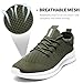 GLYGML Men's Walking Running Shoes Slip On Sneakers Non Slip Athletic Sports Tennis Fitness Casual Workout Gym Shoes Lightweight Trainers Fashion Soft Comfortable Shoe Army Green Size US 12