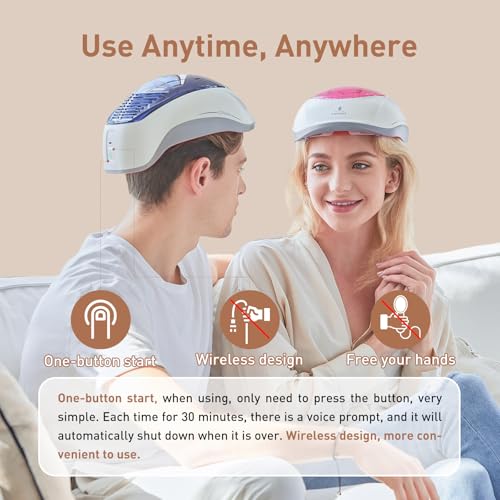 iHelmet Sistema de crescimento capilar a laser (aprovado pela FDA), capacete de crescimento capilar