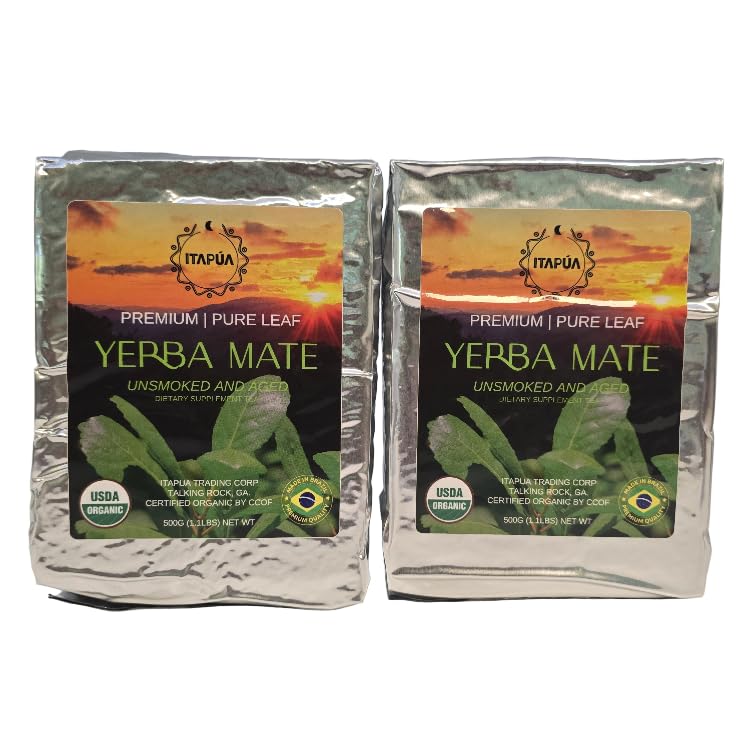 GOYERBAMATE Premium Organic Yerba Mate (Pure Leaf, Smoke Free, Aged) (2.2 Lbs (1 Kg))