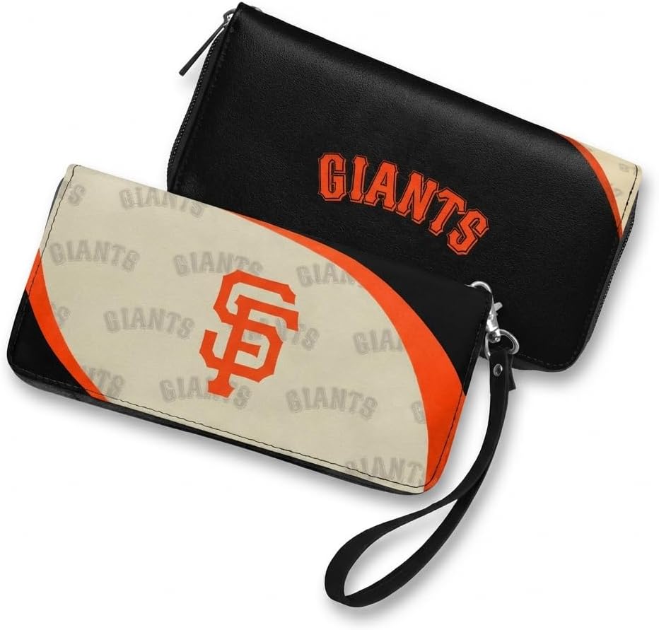 Littlearth MLB San Francisco Giants Curve Zip Organizer Wallet, Wristlet and Wallet in One, Team Color, 8 x 4 x 1 Inches