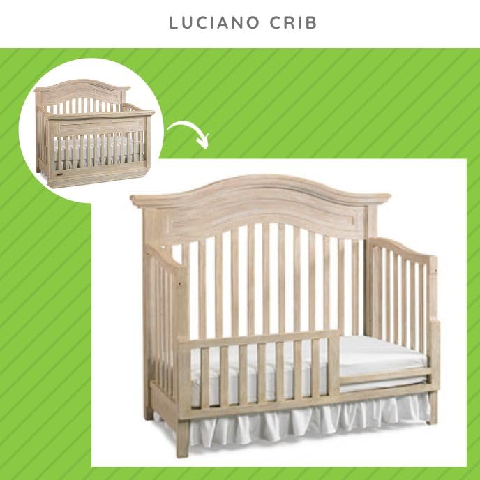 Image of CC KITS Toddler Bed Safety Guard Rail Conversion Kit for Bel Amore & COSI Bella Cribs by Bivona (Unfinished)