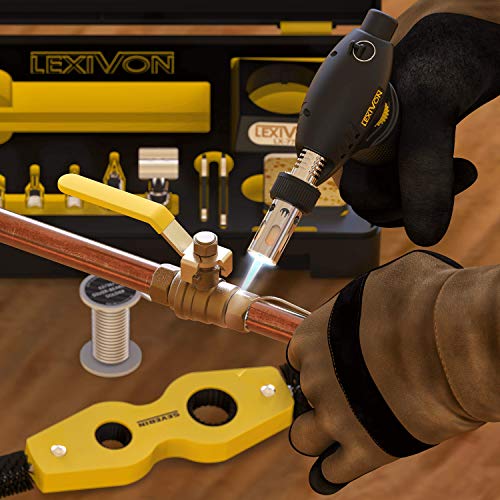 image for LEXIVON Butane Torch Multi-Function Kit | Premium Self-Igniting Solder
