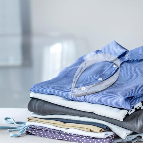 Soporte conveniente y ajustable de cuello camisa para fijar varillas blancas 6