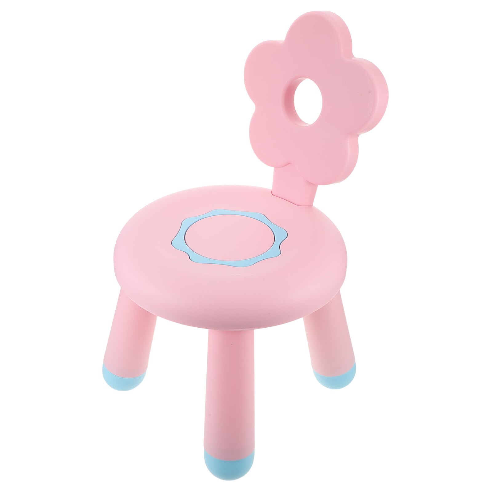 Taburete Infantil Pequeño de Plástico Color Melocotón Taburete para Baño y Ducha Asiento para Multifuncional para Cambiarse Zapatos y Apoyar Pies Diseño Grueso y Fácil Limpieza