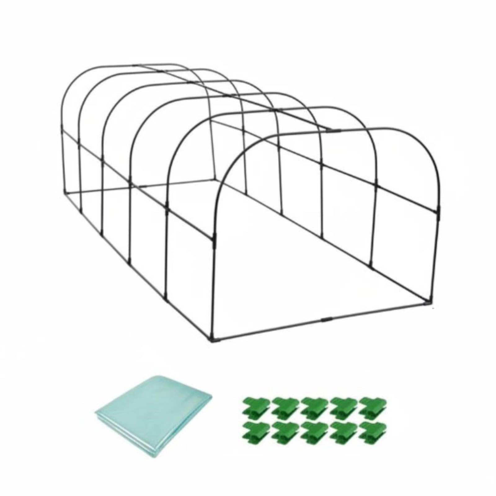 Colcolo Cubierta para Invernadero de Cultivo Funda Refugio Polietileno Fácil Montaje Protección contra Bajas Temperaturas Adecuada para Terraza Jardín Balcón , 250-100-80cm