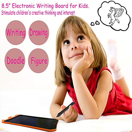 JRD&BS WINL LCD Electronic Writing Tablet Toys for 4-9Year Old Boys, Teen Boy Girl Birthday Presents Gifts,Christmas Box,8.5" Handwriting Paper Drawing Tablet Message Pad at Home and Outdoor(Orange D) - Thumbnail 7