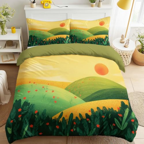 Parure de lit 200x200 vert mousse résolvant le manque de douceur - 2