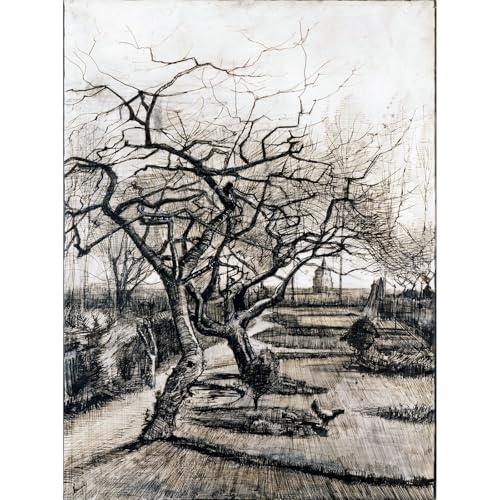 Toile Van Gogh Le jardin du presbytère pour réchauffer votre salon