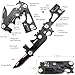 2 Multi-tools for Men, Credit Card Tool Wallet Multitool and Small Folding Multi-Purpose Tool/Knife, with Bottle Opener, Screwdriver Wrench for Bike, Keychain Clip/hole, for Kitchen, Camping, Hiking