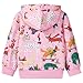 RETSUGO Christmas Dog Sweatshirts for Girls Pullover Tops with Kangaroo Pocket Fashion Toddler Xmas Sweaters & Hoodies (8514-6T)