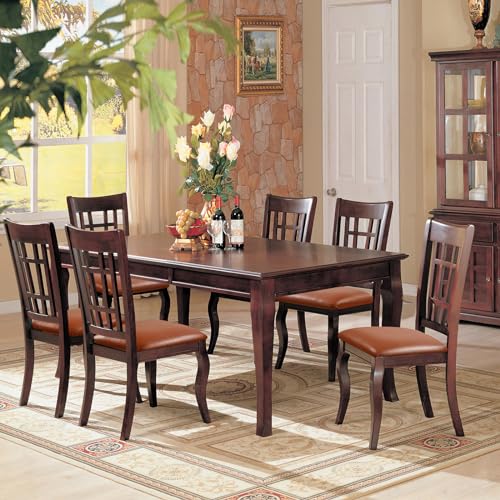 Image of YISUN Chair Seat Covers Set of 4, Pu Leather Waterproof Dining Room Chair Covers, Stretch Chair Cover for Dining Room Chair Protector Slipcover for Kitchen, Hotel (Pu Light Brown, 4)