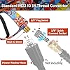 BEAR FORCE Pressure Washer Spray Gun Power Washer Short Gun with M22-ID14mm & Foam Cannon Foam Gun with 5 Nozzles Tips #035 & 3/8'' Quick Connector Swivel, Additional Orifice Nozzle 1.10mm Car Washing #4