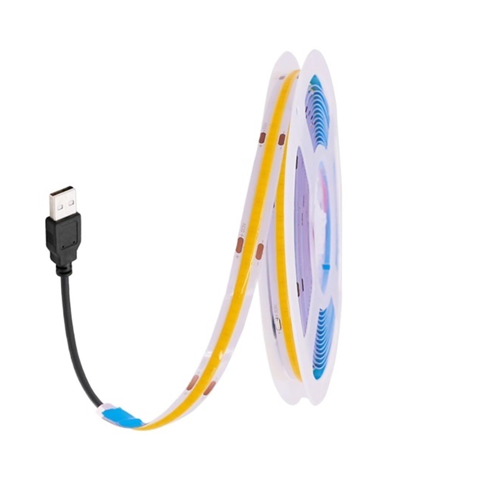 wenwendianzi DC 5V LED COB Strip Light USB Linear Lighting 320LED(Green,USB,3m)