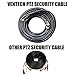 VENTECH 100Ft PTZ Power Video & RS-485 Data Control Cable Professional Extension for All PTZ Cameras Models in The Market (Black)