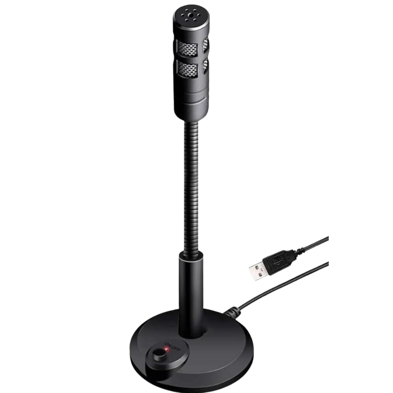 Drumstone (𝟏𝟓 𝐘𝐞𝐚𝐫𝐬 𝐖𝐚𝐫𝐫𝐚𝐧𝐭𝐲 Desktop USB Microphone for PC & Laptop | Plug & Play Mic with Mute Function, LED Indicator, Adjustable Gooseneck for Gaming, Podcasting, Streaming-image-29