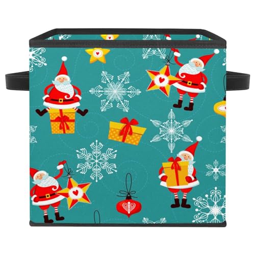 Boîte de rangement tissu cube pliable avec poignées solides