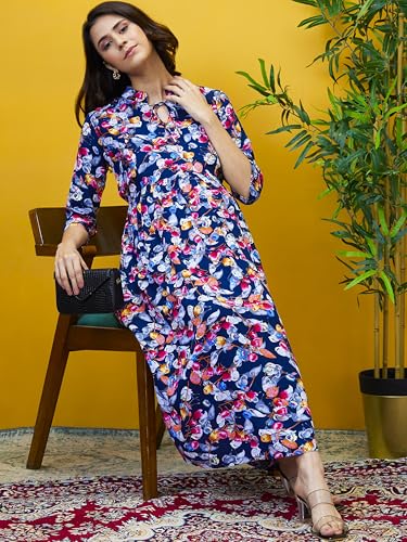 Image of AV2 Women's Rayon Relaxed Fit A Line Maternity Wear