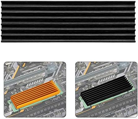 M.2 SSD Kühlkörper Aus Kupfer – Für 2280 SSDs, Inkl. Thermopad, 70x20 Mm