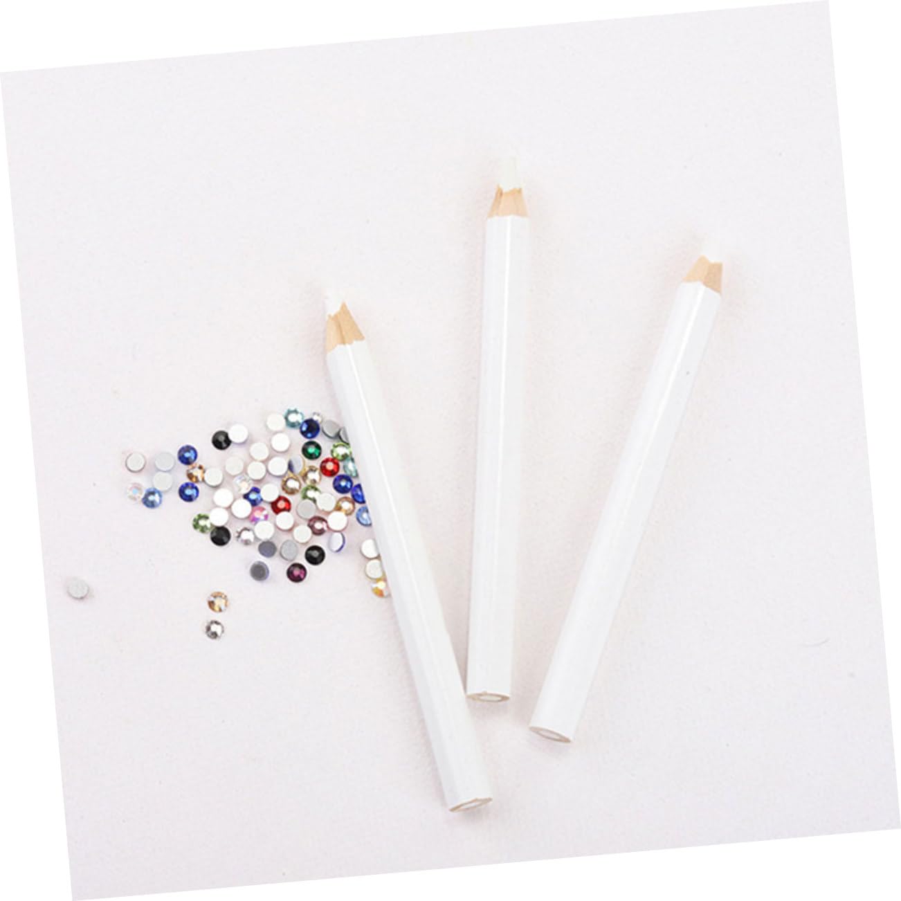 24pcs Rhinestone Picker Tool Dual-ended Wooden Dotting Pens for Nail Art Diy Manicure Accessories for Easy Gemstone Placement and Decoration