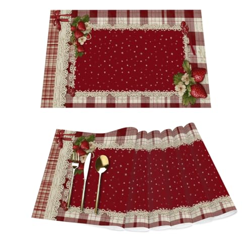 Set de table de Noël rectangulaire lavable et antidérapant - 2