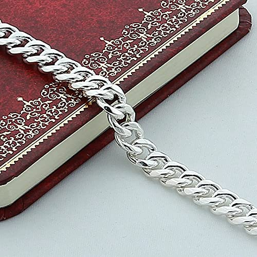 Pulsera lateral masculina LMMSHX de 10 mm con hebilla cuadrada resistente 4