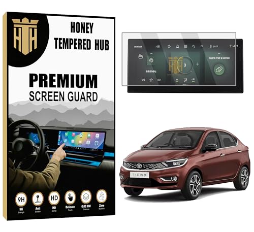 Image of Screen Guard For (TATA TIGOR 2025) 10.25 Inch Infotainment (Thin Bezels) Anti Scratch /TataTigor Car Digital Display Accessories [Not Tempered Glass]