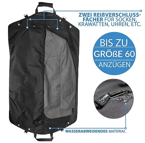 Kleidersack Travando Anzugtasche mit Laptopfach für 15 Zoll