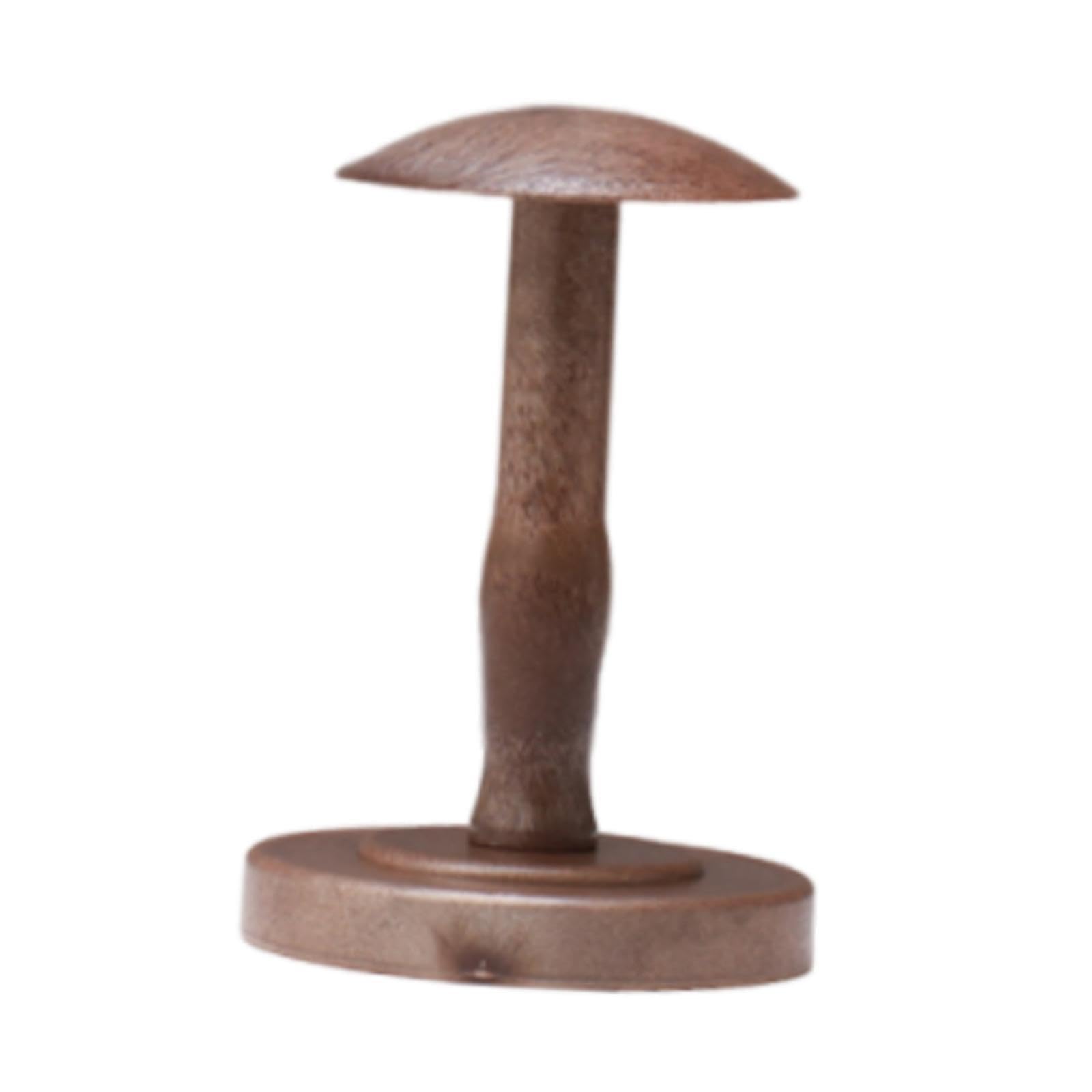 TWISAXC for Creative Retro Wooden Tabletop Table Hat Rack Display Stand With Stable Base For Jewelry And Hats Storage Organizer Earrings Hats Display Holder, wood, 15.5x23cm