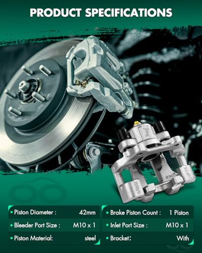 Image of SCITOO 19B7111 Front Right Disc Brake Caliper w /Bracket Fit For BMW For 228i 2014-2016,For BMW For 430i xDrive 2017-2020,For BMW For 430i xDrive Gran Coupe 2017-2020, Single Piston