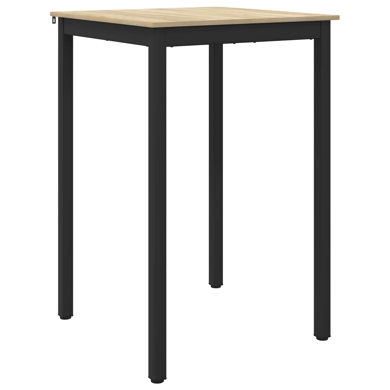 Tomostar Table de Bar Carrée, Table de Bistrot Haute Table de Cuisine 70x70x105 cm Bois d'ingénierie